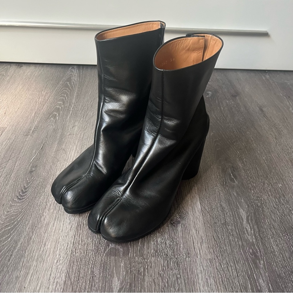Maison Martin Margiela Black Heeled Tabi Boots